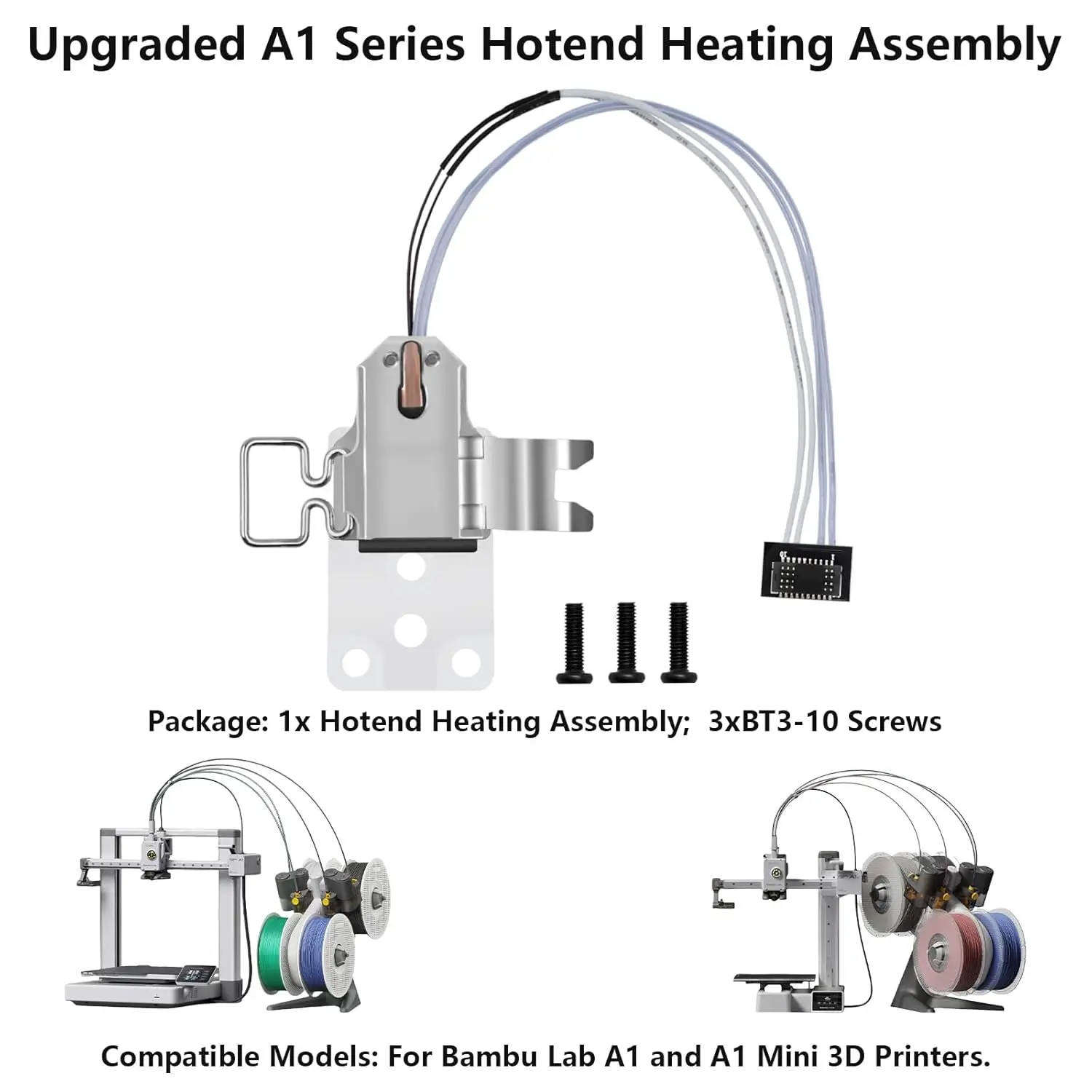 Upgraded Hotend Heating Assembly for Bambu Lab A1/A1mini Ceramic Zirconia Insulation Base, High-Temperature Resistant Bambulab
Upgraded Hotend Heating Assembly for Bambu Lab A1/A1mini Ceramic Zirconia Insulation Base, High-Temperature Resistant Bambulab