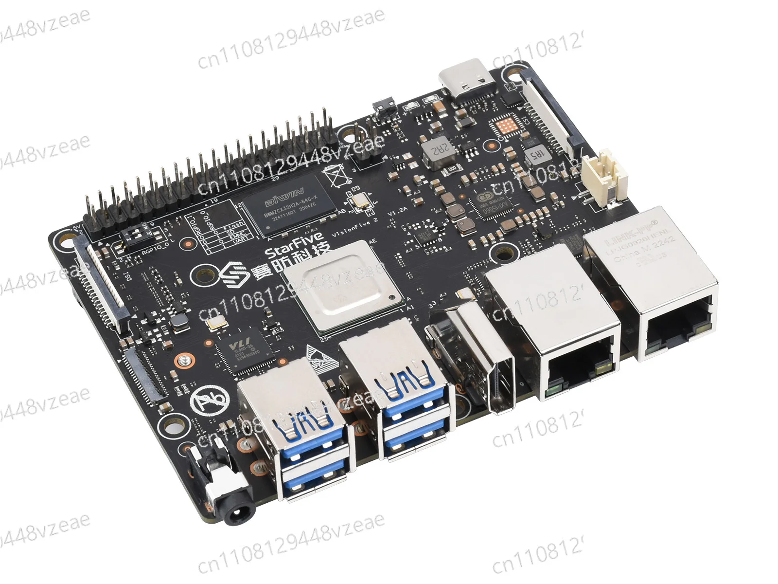 Waveshare VisionFive2 RISC-V Single Board Computer, StarFive JH7110 Processor with Integrated 3D GPU, Base on Linux Up To 1.5GHz
Waveshare VisionFive2 RISC-V Single Board Computer, StarFive JH7110 Processor with Integrated 3D GPU, Base on Linux Up To 1.5GHz
