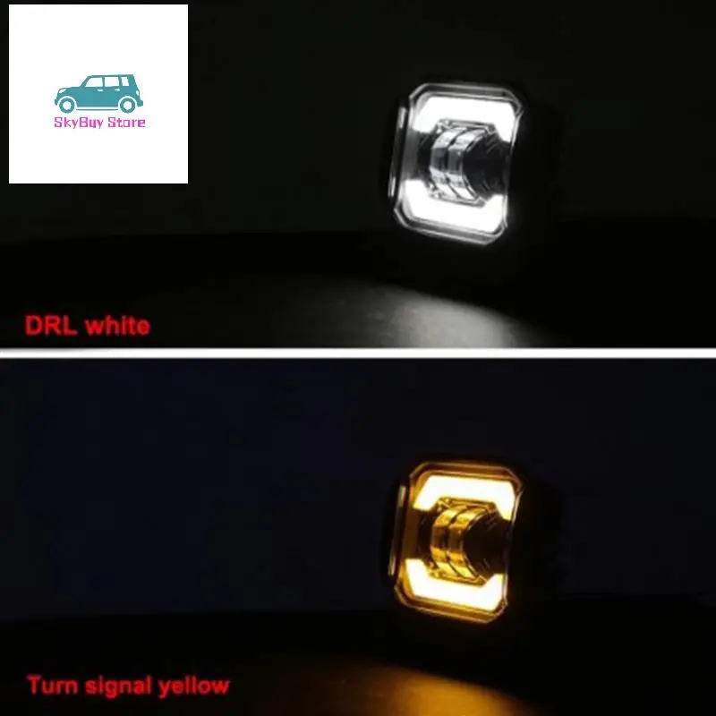 2Pcs 5 Inch Car LED Work Lights Angel Eyes Square Spotlights Front Bumper Mesh Fog Lights Suitable For Wranglers
2Pcs 5 Inch Car LED Work Lights Angel Eyes Square Spotlights Front Bumper Mesh Fog Lights Suitable For Wranglers