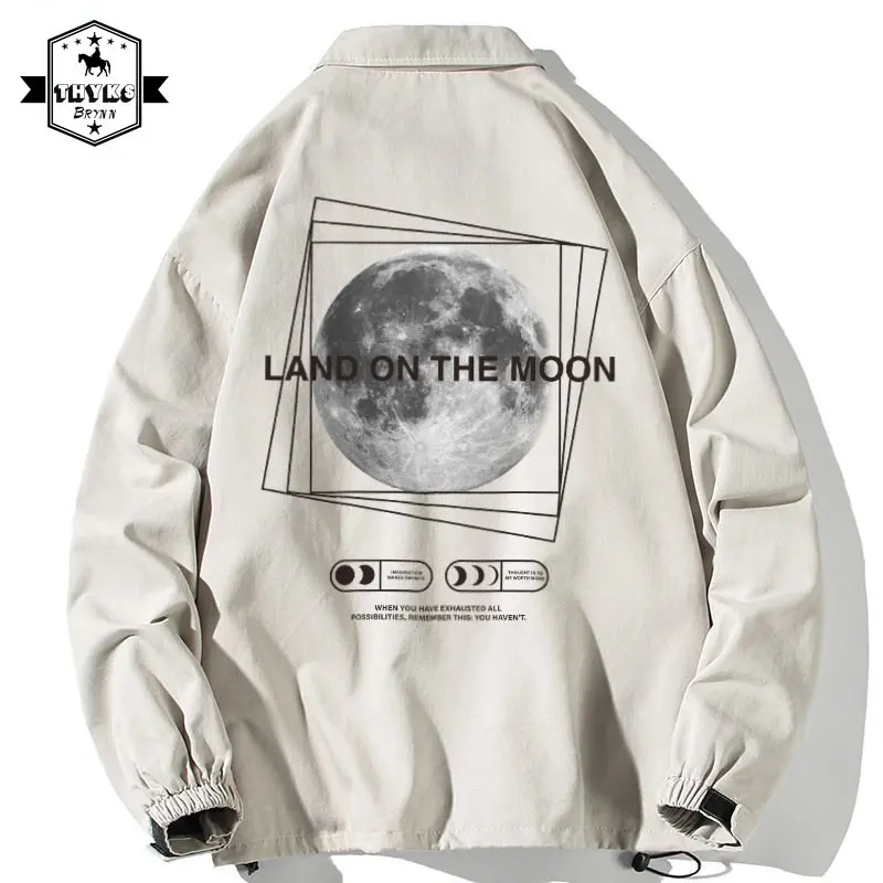 Spring Mens College Moon Print Jackets Korean Women Harajuku Windbreaker Coats Summer Vintage Jacket Unisex Male Clothing 5XL
Spring Mens College Moon Print Jackets Korean Women Harajuku Windbreaker Coats Summer Vintage Jacket Unisex Male Clothing 5XL