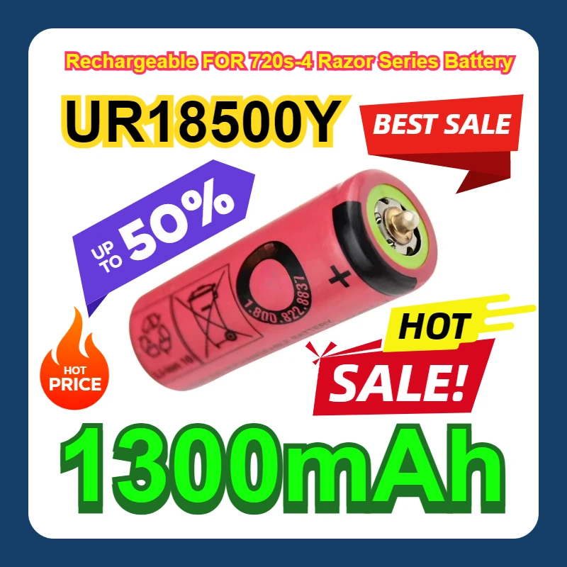 UR18500Y Rechargeable FOR 720s-4 Razor Series Battery 1300mAh
UR18500Y Rechargeable FOR 720s-4 Razor Series Battery 1300mAh