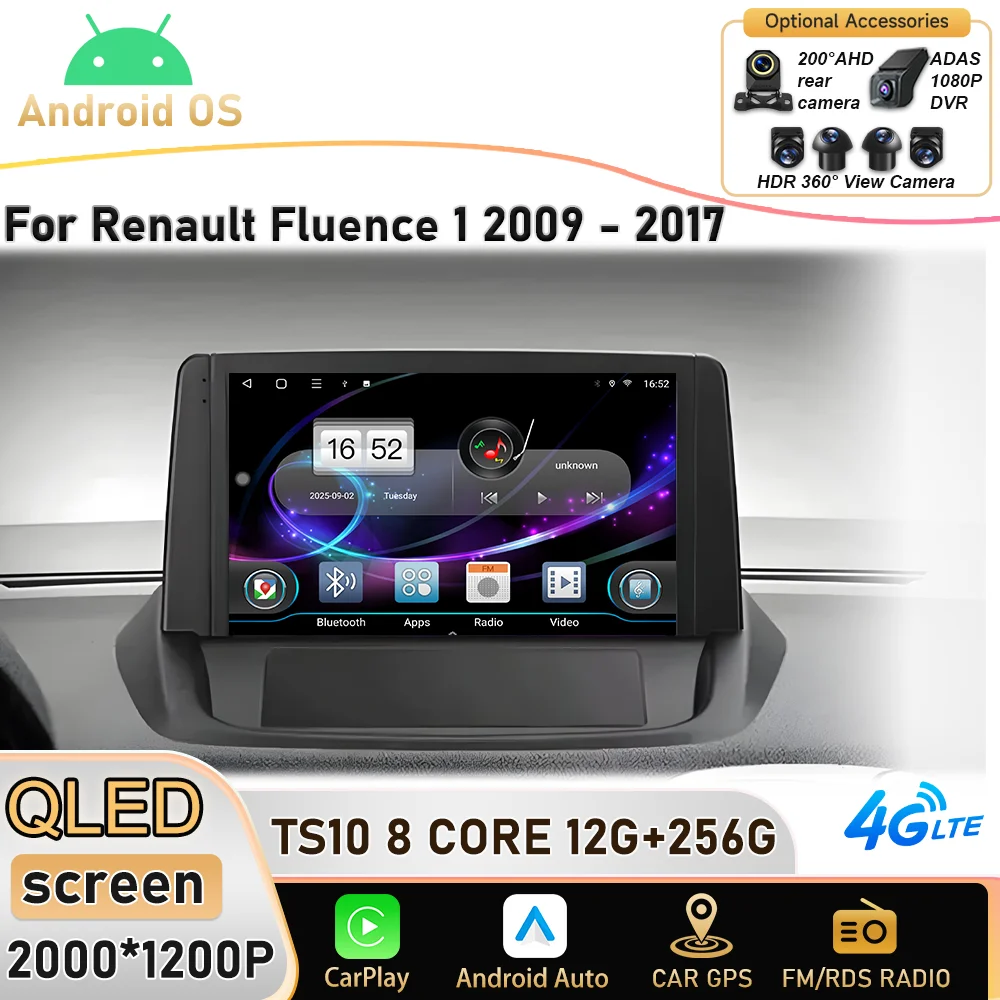 For Renault Fluence 1 2009 - 2017 Android 16 Incell Screen Stereo Head Unit GPS Navigation High-performance Touch Screen Video
For Renault Fluence 1 2009 - 2017 Android 16 Incell Screen Stereo Head Unit GPS Navigation High-performance Touch Screen Video