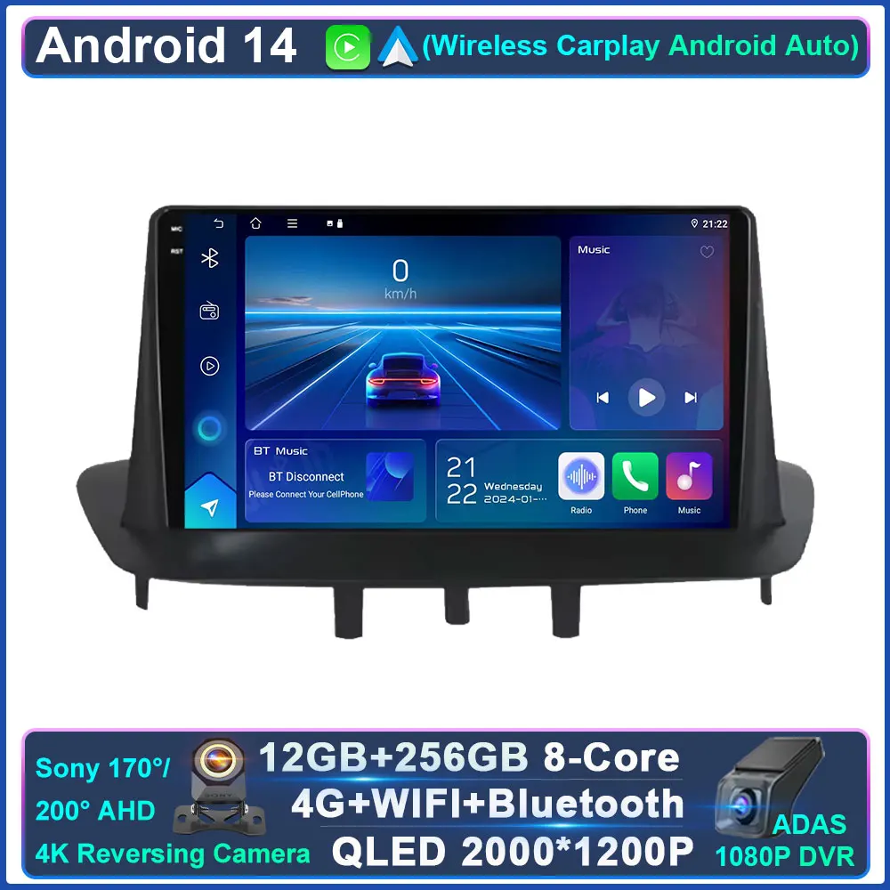 Car Android For Renault Megane 3 2008 - 2014 Auto Radio Stereo Head Unit Multimedia Player GPS Navigation 4G wifi No 2din Dvd
Car Android For Renault Megane 3 2008 - 2014 Auto Radio Stereo Head Unit Multimedia Player GPS Navigation 4G wifi No 2din Dvd