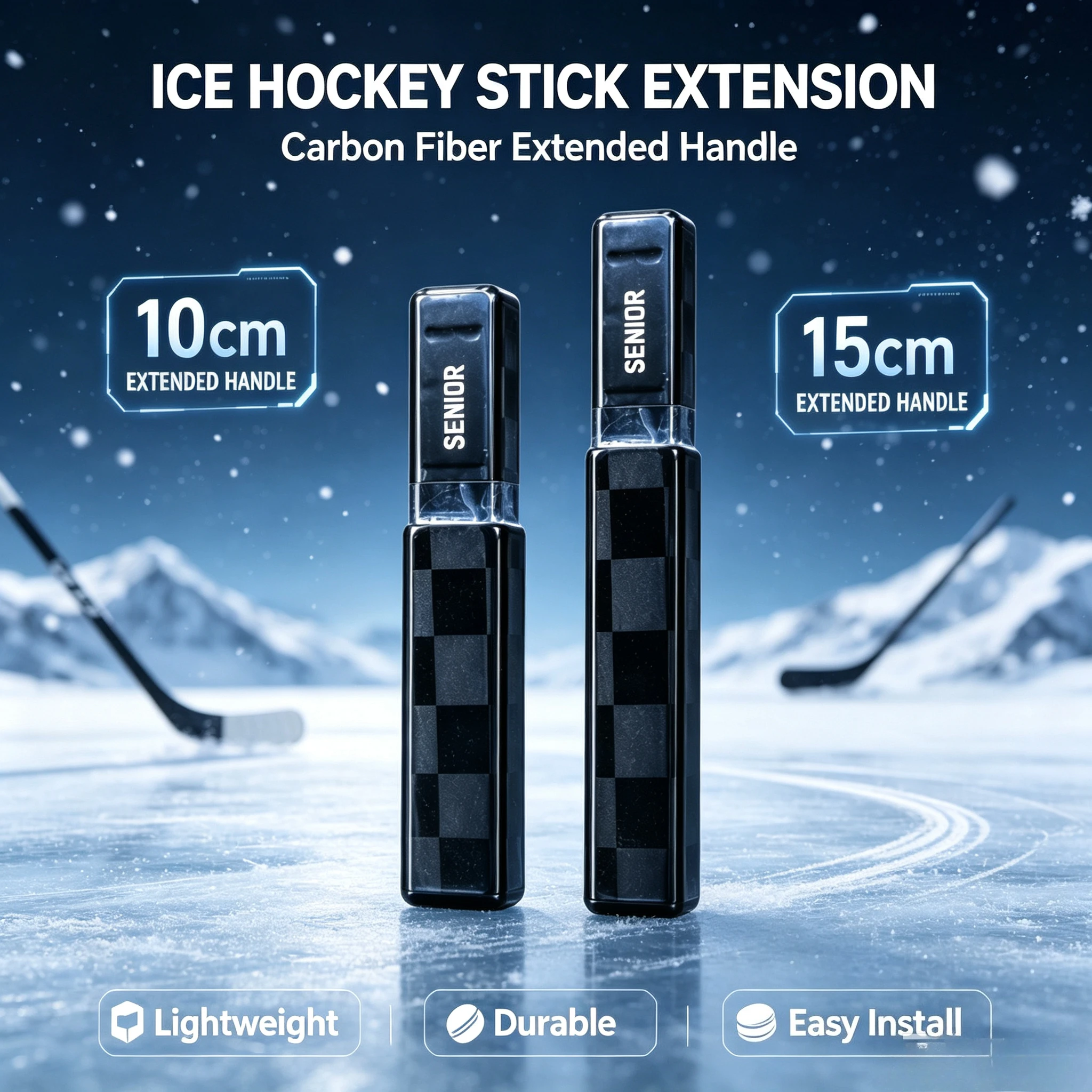 Hockey Stick Extension Lightweight Carbon Fiber Ice Hockey Stick Extender Plug Stable Fit Stick Handle Extender for JuniorSenior
Hockey Stick Extension Lightweight Carbon Fiber Ice Hockey Stick Extender Plug Stable Fit Stick Handle Extender for JuniorSenior