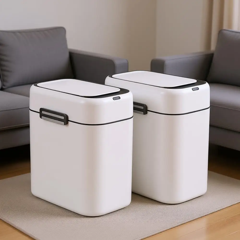 Автоматическое пластиковое мусорное ведро с датчиком, 2,2 галлона, тонкое и компактное, для гостиной, спальни, офиса (комплект из двух штук)
Автоматическое пластиковое мусорное ведро с датчиком, 2,2 галлона, тонкое и компактное, для гостиной, спальни, офиса (комплект из двух штук)