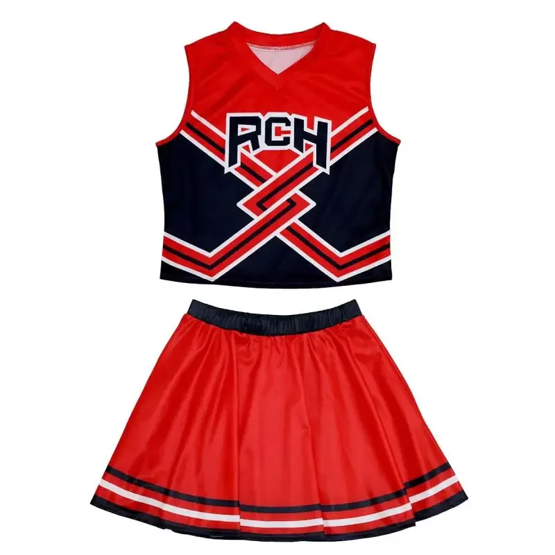 Womens Halloween Cheerleader Cosplay Outfit Bring it On Printed Tank Top Mini Skirt Uniform In Stock
Womens Halloween Cheerleader Cosplay Outfit Bring it On Printed Tank Top Mini Skirt Uniform In Stock