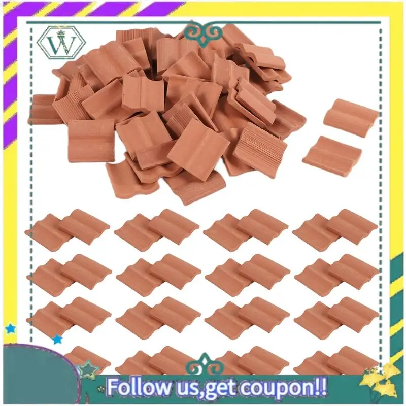 (New) 60 Pcs Mini Red Roof Tiles Model Building Set Miniature Tiles Figurine Landscaping DIY Fairy Garden Accessories
(New) 60 Pcs Mini Red Roof Tiles Model Building Set Miniature Tiles Figurine Landscaping DIY Fairy Garden Accessories