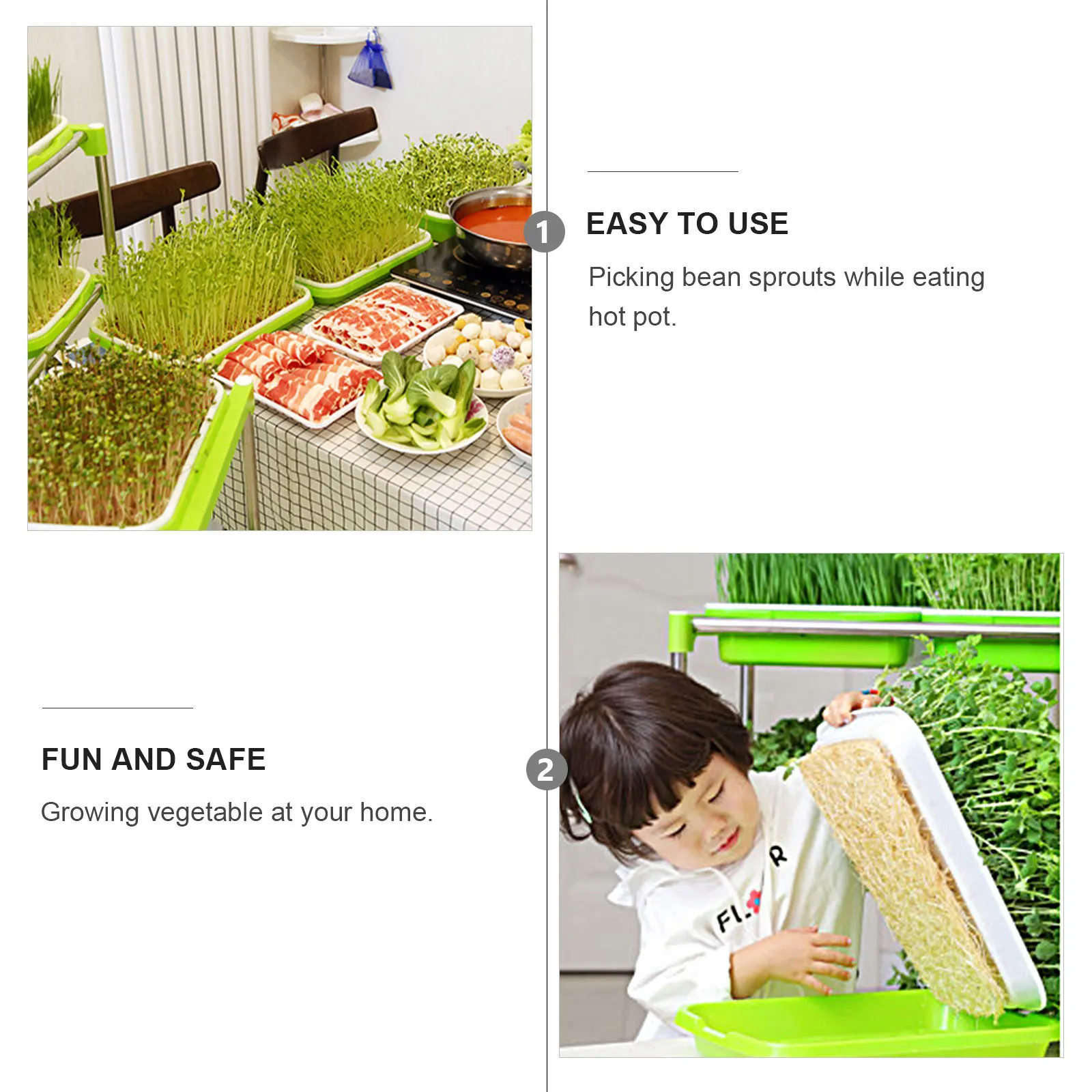 4Set Sprouting Basins Durable Sprouter Tray Nursery Layer Water Storage Site for Wheatgrass Soybean Mung Bean Soilless Water
4Set Sprouting Basins Durable Sprouter Tray Nursery Layer Water Storage Site for Wheatgrass Soybean Mung Bean Soilless Water