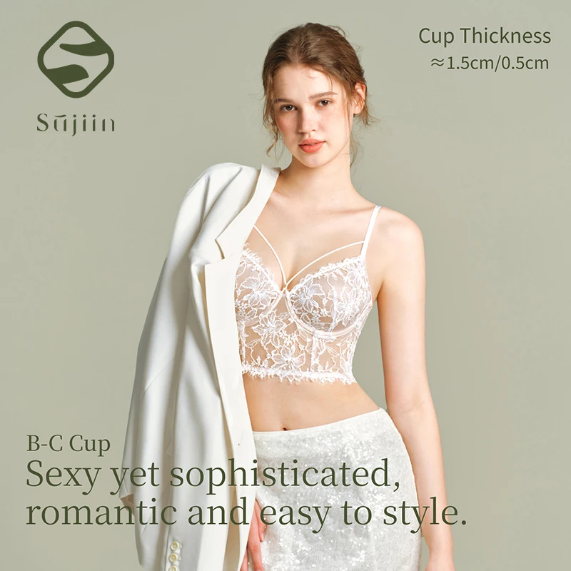 SUJIIN Sexy Lingerie for Women Wireless Push Up Plunge Lace Small Breast Bras Woman French Romantic Women's Underwear MX338
SUJIIN Sexy Lingerie for Women Wireless Push Up Plunge Lace Small Breast Bras Woman French Romantic Women's Underwear MX338