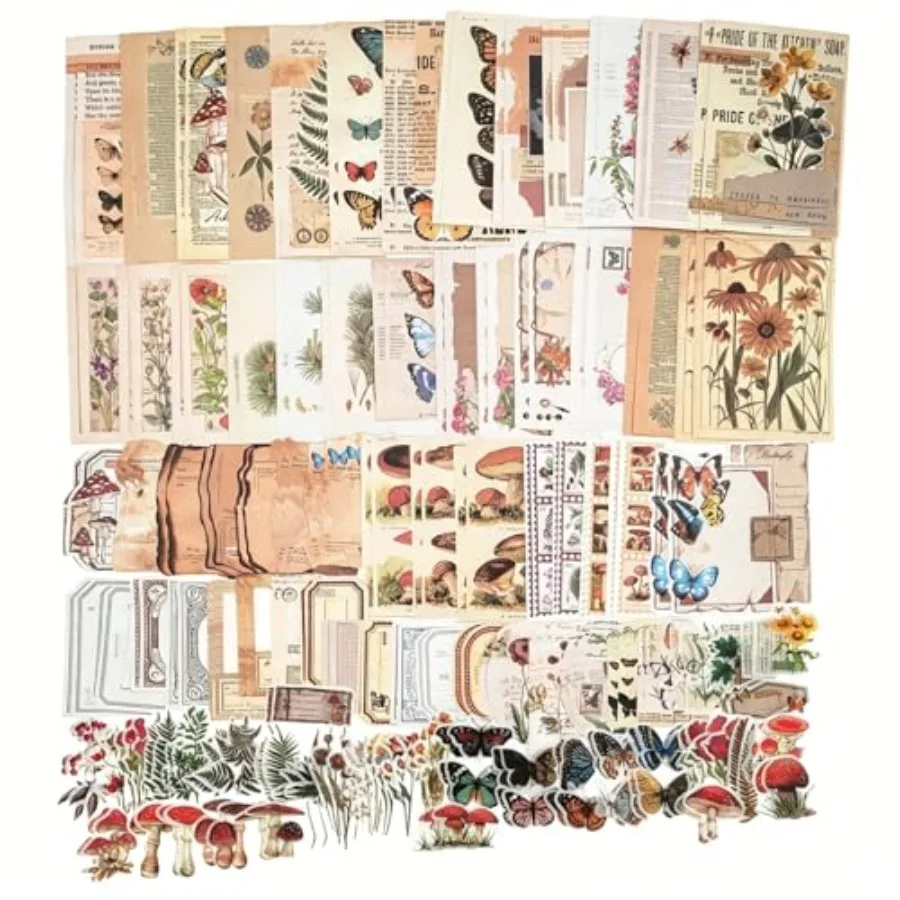200PCS Vintage Scrapbooking Supplies Kit for Journaling, Scrapbook Sticker Paper Pack for Junk Journal Planners Aesthetic Cotta
200PCS Vintage Scrapbooking Supplies Kit for Journaling, Scrapbook Sticker Paper Pack for Junk Journal Planners Aesthetic Cotta