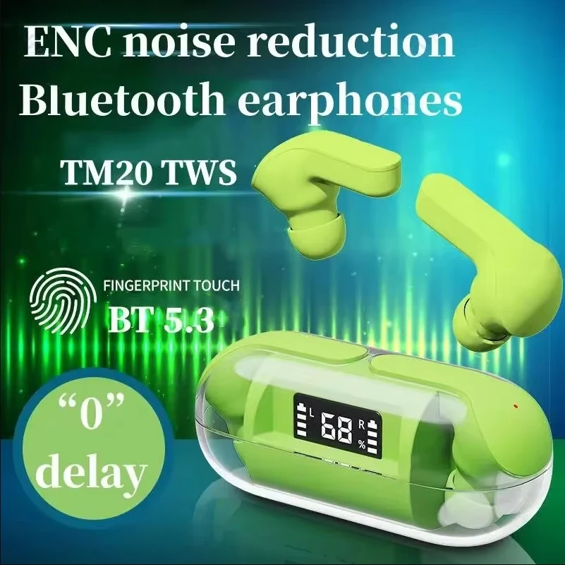 NEW TM20 Wireless TWS Bluetooth Earphone with LED Display Touch Noise Canceling Earbuds Sports Music Game Headset Waterproof
NEW TM20 Wireless TWS Bluetooth Earphone with LED Display Touch Noise Canceling Earbuds Sports Music Game Headset Waterproof