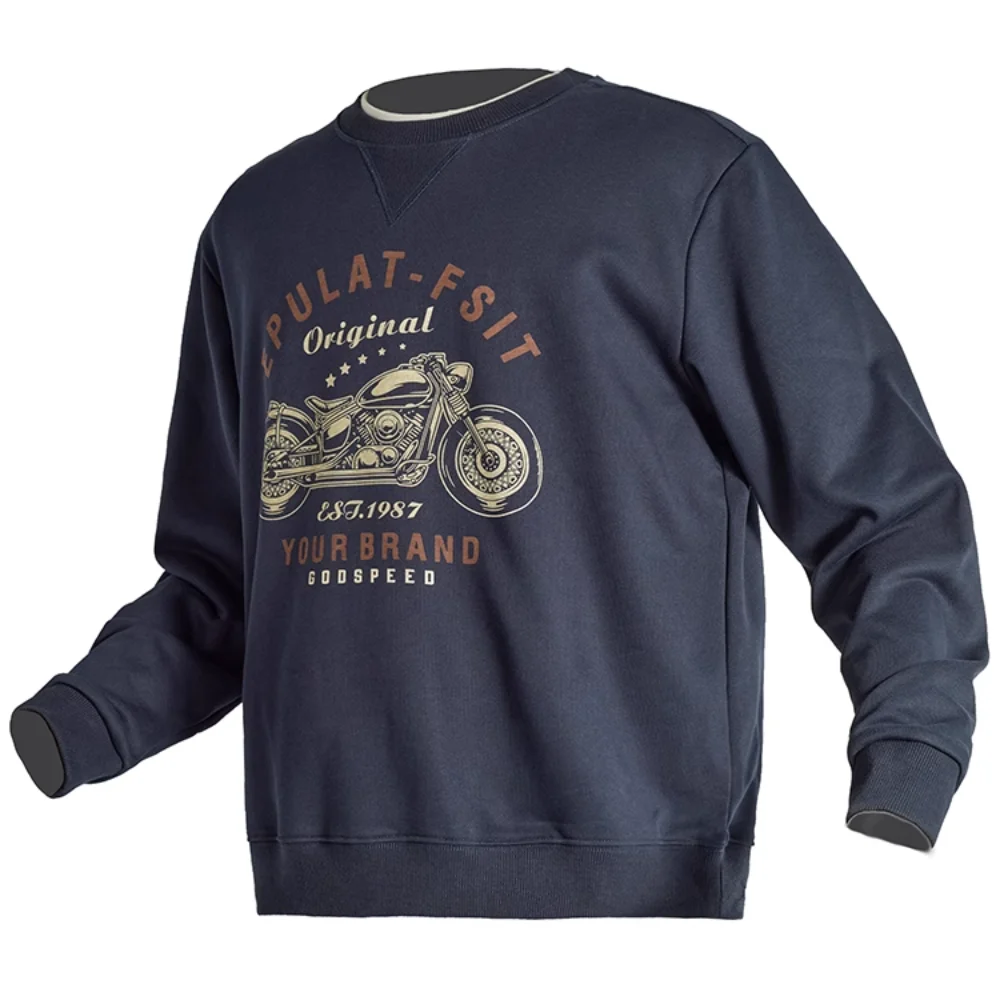 Men's Heavyweight Motorcycle Hoodie American-Style Round Neck Long Sleeve Pullover Knit Fleece Autumn Jacket
Men's Heavyweight Motorcycle Hoodie American-Style Round Neck Long Sleeve Pullover Knit Fleece Autumn Jacket