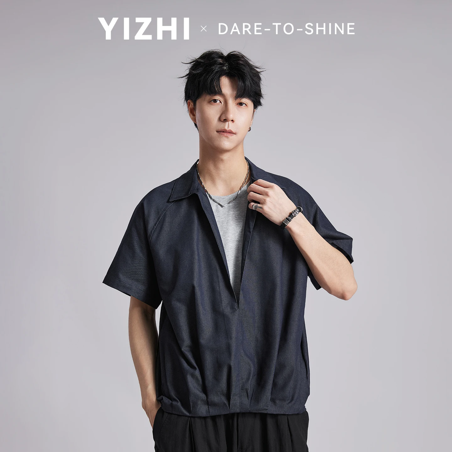 Fashion Men's Lyocell Fake Two-Piece Pullover Shirt 2026 Summer Raglan Lapel Retro Casual Commuter Short Sleeve
Fashion Men's Lyocell Fake Two-Piece Pullover Shirt 2026 Summer Raglan Lapel Retro Casual Commuter Short Sleeve