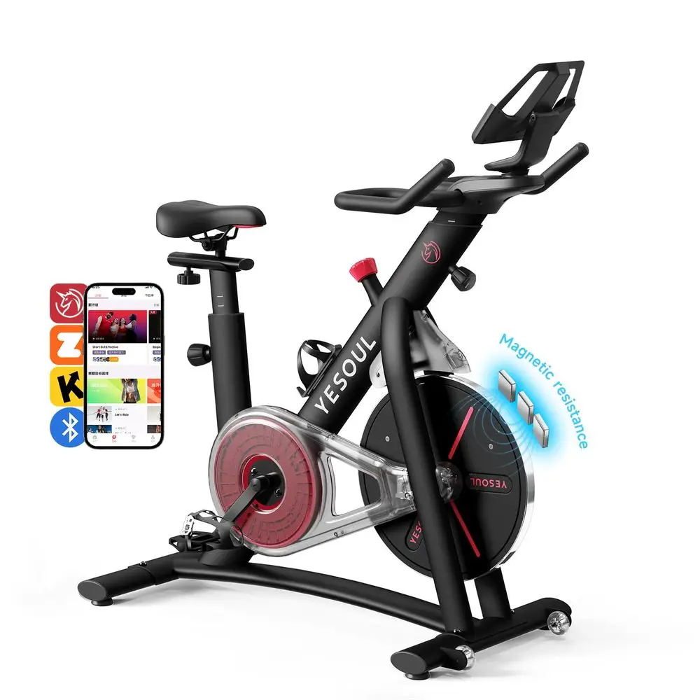 Black Exercise Bike for Home, Low Noise Indoor Cycling Bike for Home Gym Electric Stationary Bike with Tablet Mount amp Comfort
Black Exercise Bike for Home, Low Noise Indoor Cycling Bike for Home Gym Electric Stationary Bike with Tablet Mount amp Comfort