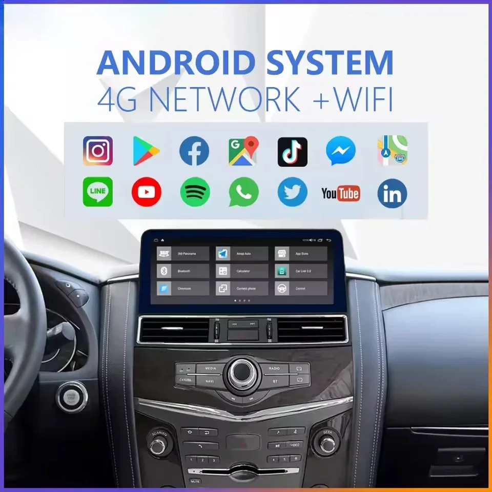 12.3' Car Multimedia Radio Android 13 for Nissan Armada Patrol Y62 Infiniti QX56 QX80 GPS Navigator DVD Player Unit Stereo
12.3' Car Multimedia Radio Android 13 for Nissan Armada Patrol Y62 Infiniti QX56 QX80 GPS Navigator DVD Player Unit Stereo