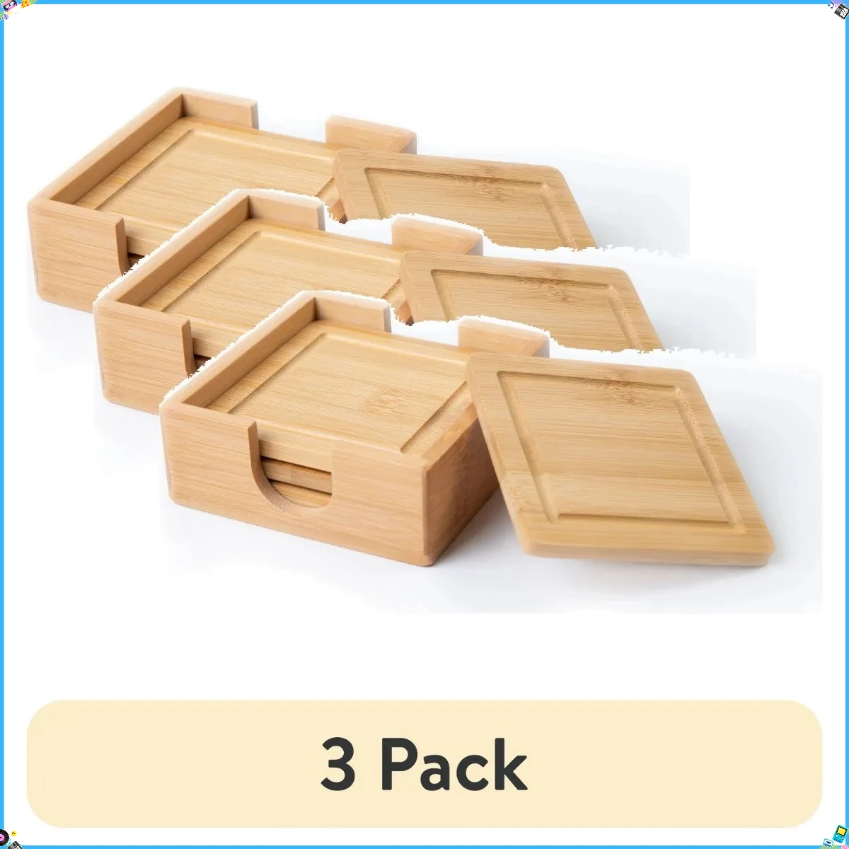 (3 шт.) Набор подставок из натурального бамбука, 4 шт., 4,52 x 4,52 x 1,65 дюйма, подставки, набор подставок
(3 шт.) Набор подставок из натурального бамбука, 4 шт., 4,52 x 4,52 x 1,65 дюйма, подставки, набор подставок