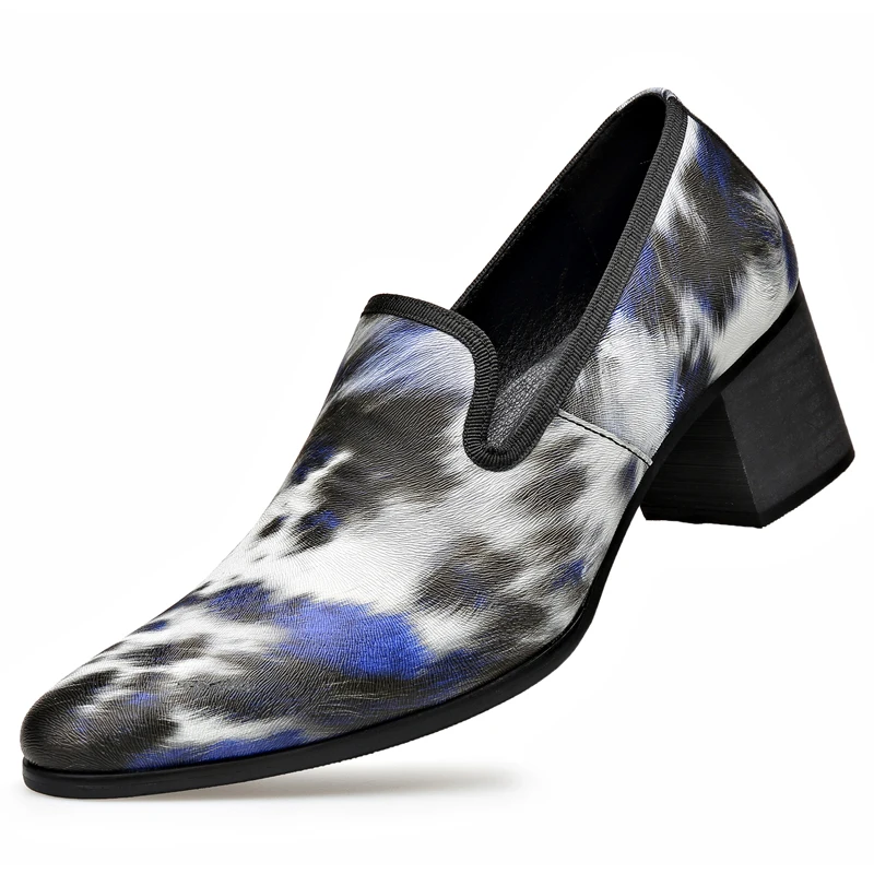New British Designer Fashion Men’S Pointed Print Pattern Thick-Soled Elevator Cuba Shoes Male Wedding Prom Homecoming Footwear
New British Designer Fashion Men’S Pointed Print Pattern Thick-Soled Elevator Cuba Shoes Male Wedding Prom Homecoming Footwear