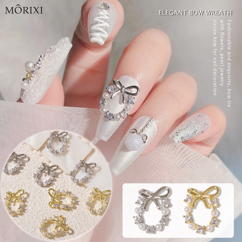 2pcs/set Zircon diamond for nail art decoration christmas flower bow metal alloy pearls Wreath nail rhinestones HZ007
2pcs/set Zircon diamond for nail art decoration christmas flower bow metal alloy pearls Wreath nail rhinestones HZ007