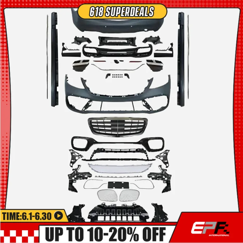 PP Plastic For Mercedes W222 S-Class S65 Conversion Kit(FB/FG with ACC/SS/RB) Body Styling Kit
PP Plastic For Mercedes W222 S-Class S65 Conversion Kit(FB/FG with ACC/SS/RB) Body Styling Kit