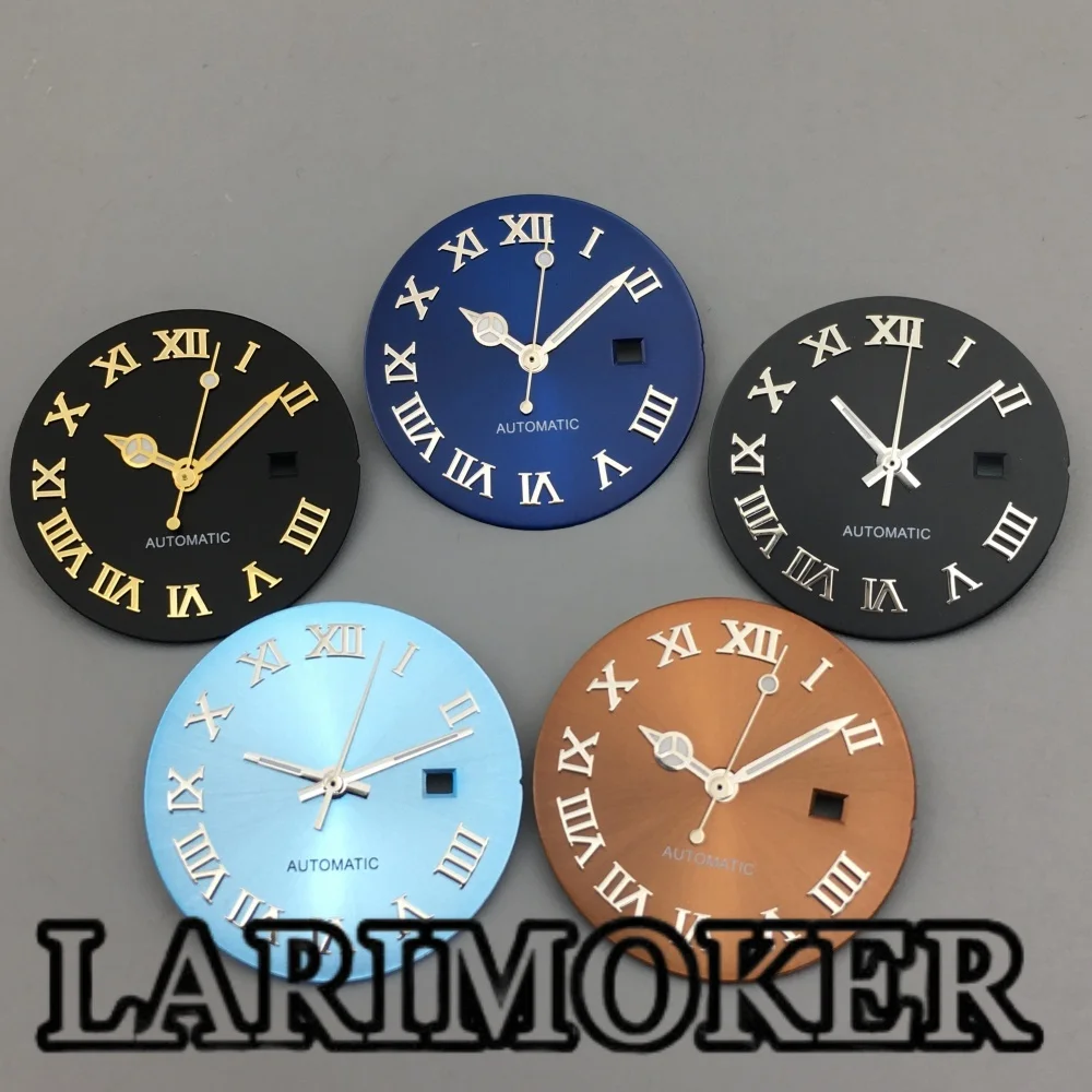 LARIMOKER 24.5mm Watch Dial Hand Set Sunburst Dial Roman Diamond Index Fit NH05 Movement Women Watches
LARIMOKER 24.5mm Watch Dial Hand Set Sunburst Dial Roman Diamond Index Fit NH05 Movement Women Watches
