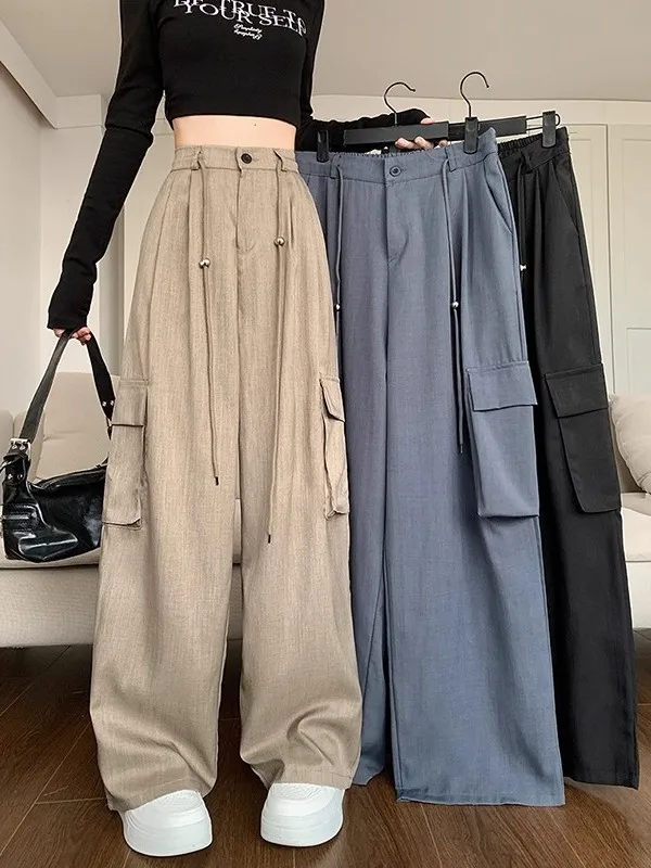 Женские брюки с высокой талией, широкими штанинами и драпировкой, свободного кроя, весна-лето, большие размеры, стройнящие, повседневные, прямого кроя, рабочая одежда
Женские брюки с высокой талией, широкими штанинами и драпировкой, свободного кроя, весна-лето, большие размеры, стройнящие, повседневные, прямого кроя, рабочая одежда