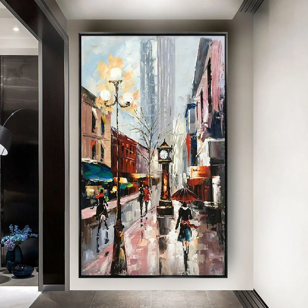 Abstract Canvas Poster 100% Hand-Painted City Oil Paintings Urban Colorful Wall Art Picture For Living Room Home Decor Mural
Abstract Canvas Poster 100% Hand-Painted City Oil Paintings Urban Colorful Wall Art Picture For Living Room Home Decor Mural