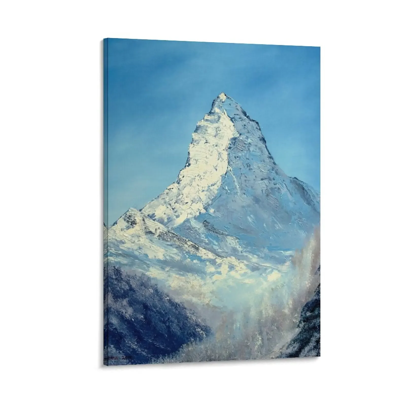 Matterhorn, Mont Cervin - original mountain landscape oil painting Canvas Painting room decoration accessories
Matterhorn, Mont Cervin - original mountain landscape oil painting Canvas Painting room decoration accessories