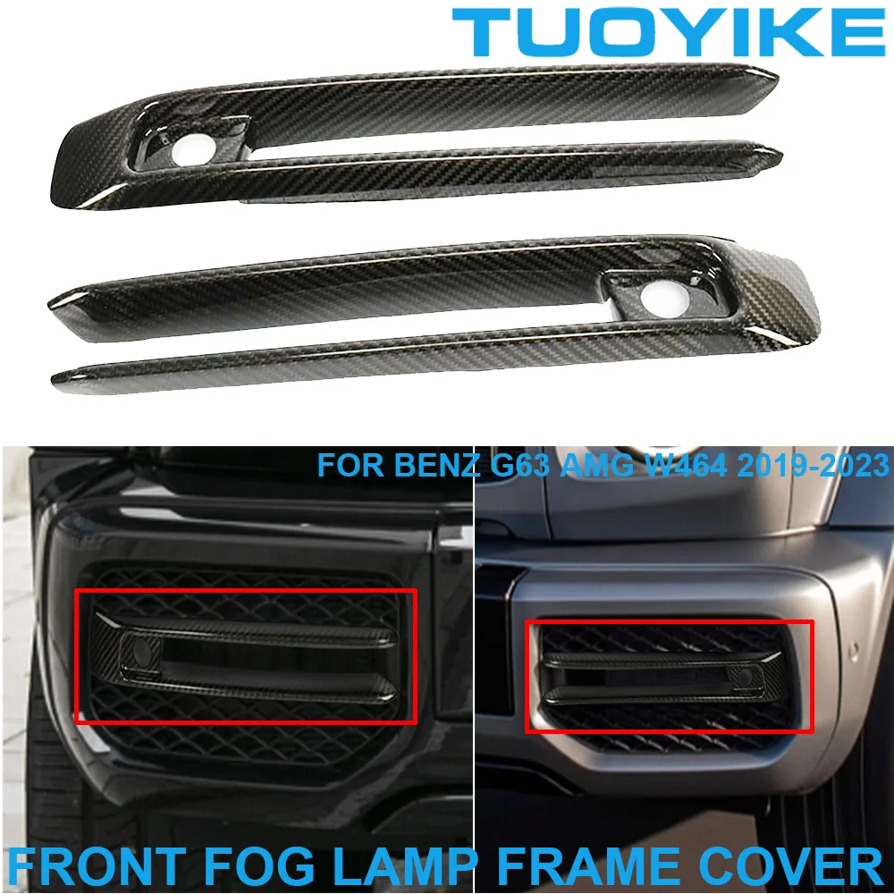 LHD RHD Car Real Carbon Fiber Front Fog Lamp Light Frame Cover Cap Trim Decoration Kit For Mercedes BENZ G63 AMG W464 2019-2023
LHD RHD Car Real Carbon Fiber Front Fog Lamp Light Frame Cover Cap Trim Decoration Kit For Mercedes BENZ G63 AMG W464 2019-2023