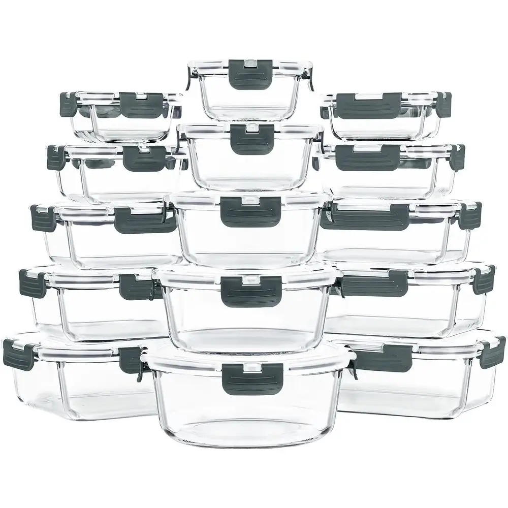 30-Piece Glass Meal Prep Containers - Airtight & Leakproof, Safe for Microwave, Oven, Freezer, Dishwasher | Ideal for Lunch & Fo
30-Piece Glass Meal Prep Containers - Airtight & Leakproof, Safe for Microwave, Oven, Freezer, Dishwasher | Ideal for Lunch & Fo