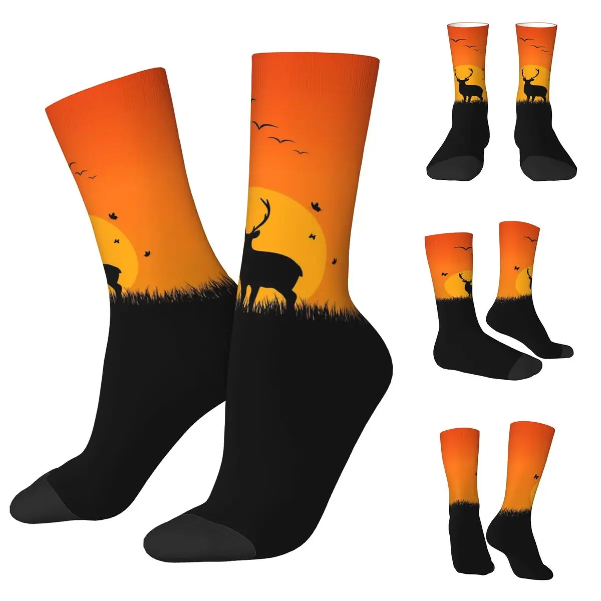 Deer Setting Sun Unisex Socks,Outdoor 3D Print Happy Socks Street Style Crazy Sock
Deer Setting Sun Unisex Socks,Outdoor 3D Print Happy Socks Street Style Crazy Sock