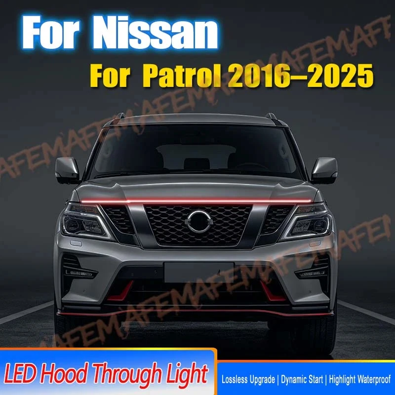 1PCS Car LED Daytime Running Light DRL Fog lamp For Nissan Patrol 2016-2025 Decorative Atmosphere Lamps Ambient Lights 12V
1PCS Car LED Daytime Running Light DRL Fog lamp For Nissan Patrol 2016-2025 Decorative Atmosphere Lamps Ambient Lights 12V