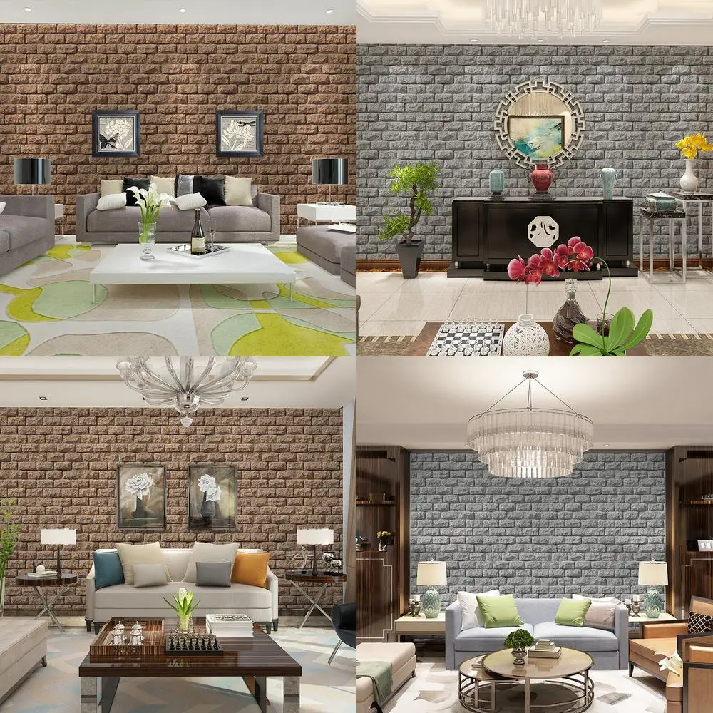 Chinese style 3D realistic brick texture wallpaper for living room dining room bedroom hotel tea house feature wall retro
Chinese style 3D realistic brick texture wallpaper for living room dining room bedroom hotel tea house feature wall retro