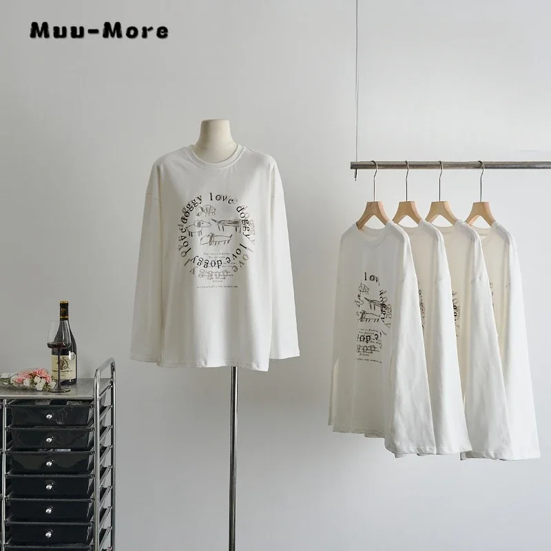 2024 Spring Lady Casual Letter Print Long Sleeve Round Neck T-Shirts Women's Fashion All-Match Simple Style Basics Tees Tops
2024 Spring Lady Casual Letter Print Long Sleeve Round Neck T-Shirts Women's Fashion All-Match Simple Style Basics Tees Tops