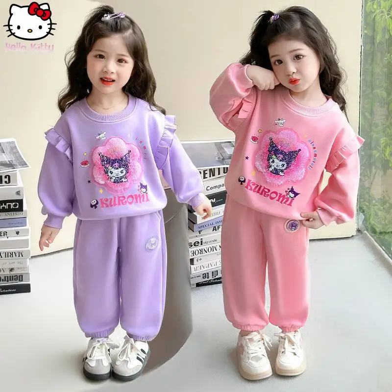 2Pcs Sanrio Girls Cute Set Cartoon Anime Kulomi Children's Sweatshirt Autumn Jacket Sports Lounge Sweet Clothes Children's Gifts
2Pcs Sanrio Girls Cute Set Cartoon Anime Kulomi Children's Sweatshirt Autumn Jacket Sports Lounge Sweet Clothes Children's Gifts