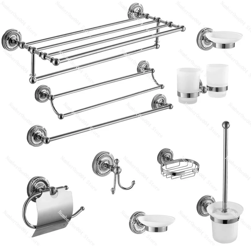 French Brass Bathroom Towel Bar Rack Toilet Double Towel Rack Household Hardware Bathroom Pendant Set
French Brass Bathroom Towel Bar Rack Toilet Double Towel Rack Household Hardware Bathroom Pendant Set