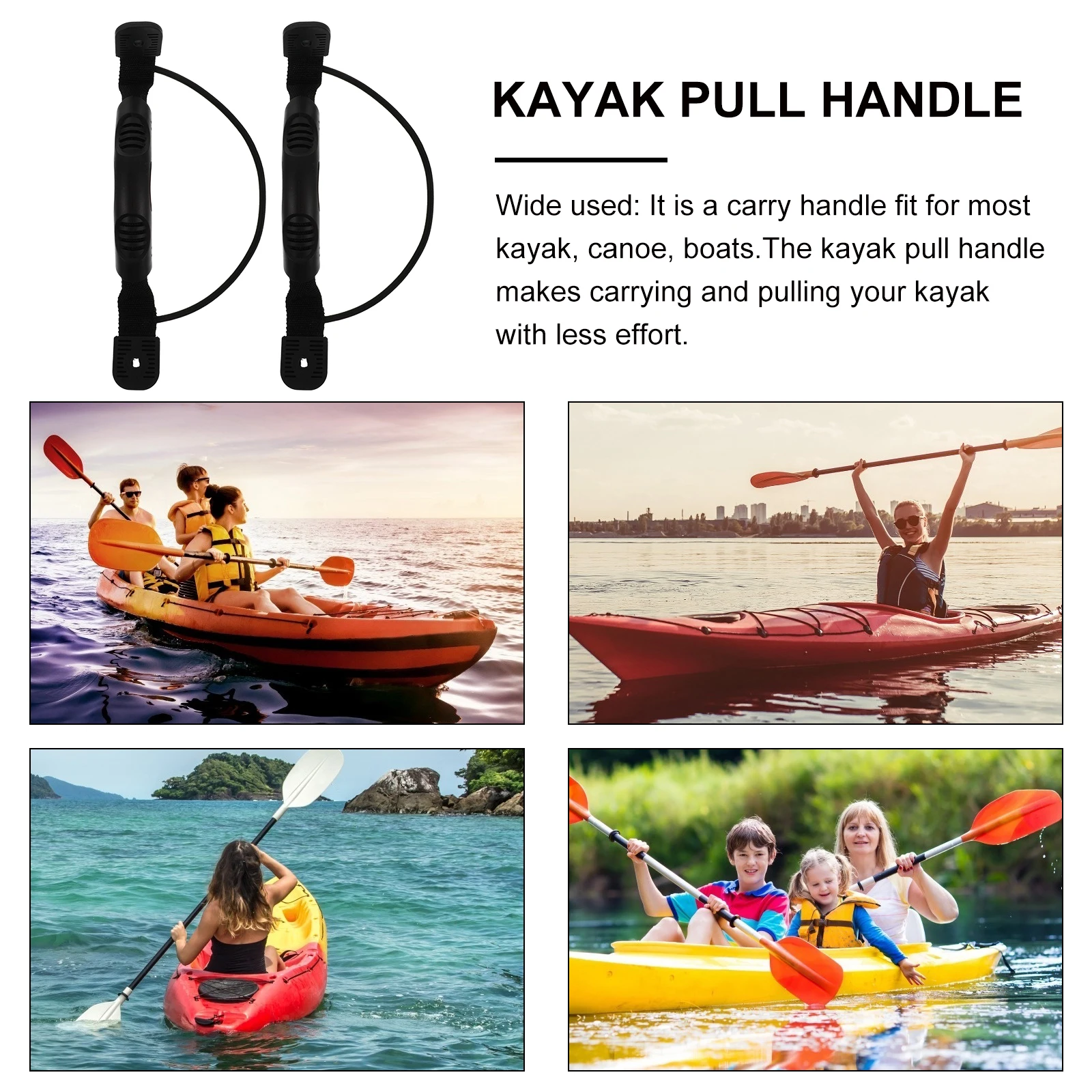 PVC Kayak Accessories Elastic Rope Transport Handle for Canoe Boat Outdoor Replacement Pulling Handle Fits Most Kayaks Water
PVC Kayak Accessories Elastic Rope Transport Handle for Canoe Boat Outdoor Replacement Pulling Handle Fits Most Kayaks Water