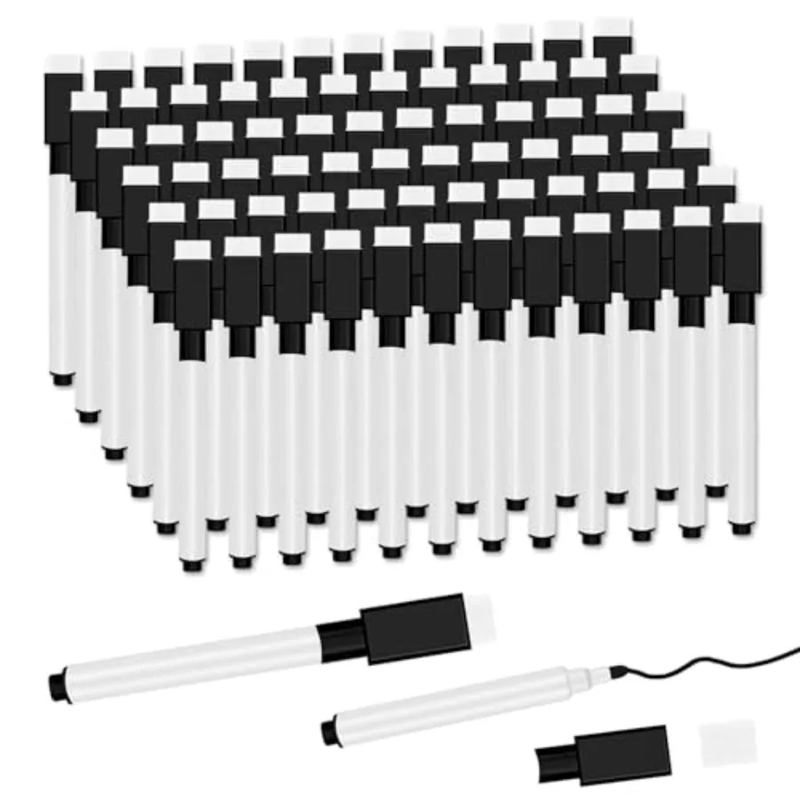 72 Pcs Black Magnetic Dry Erase Markers with Eraser Cap, White Board Mini Dry erase Markers Bulk, Fine Point Tip Student White
72 Pcs Black Magnetic Dry Erase Markers with Eraser Cap, White Board Mini Dry erase Markers Bulk, Fine Point Tip Student White