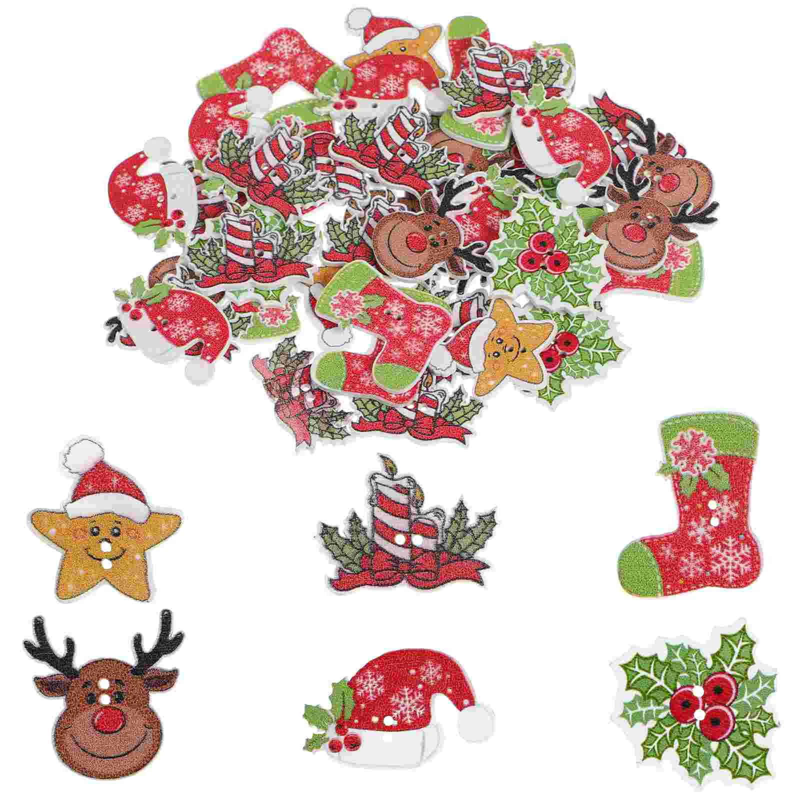 50 Pcs Greeting Card Embellishments Crafts Buttons Christmas Halloween Bamboo Cartoon Hat
50 Pcs Greeting Card Embellishments Crafts Buttons Christmas Halloween Bamboo Cartoon Hat