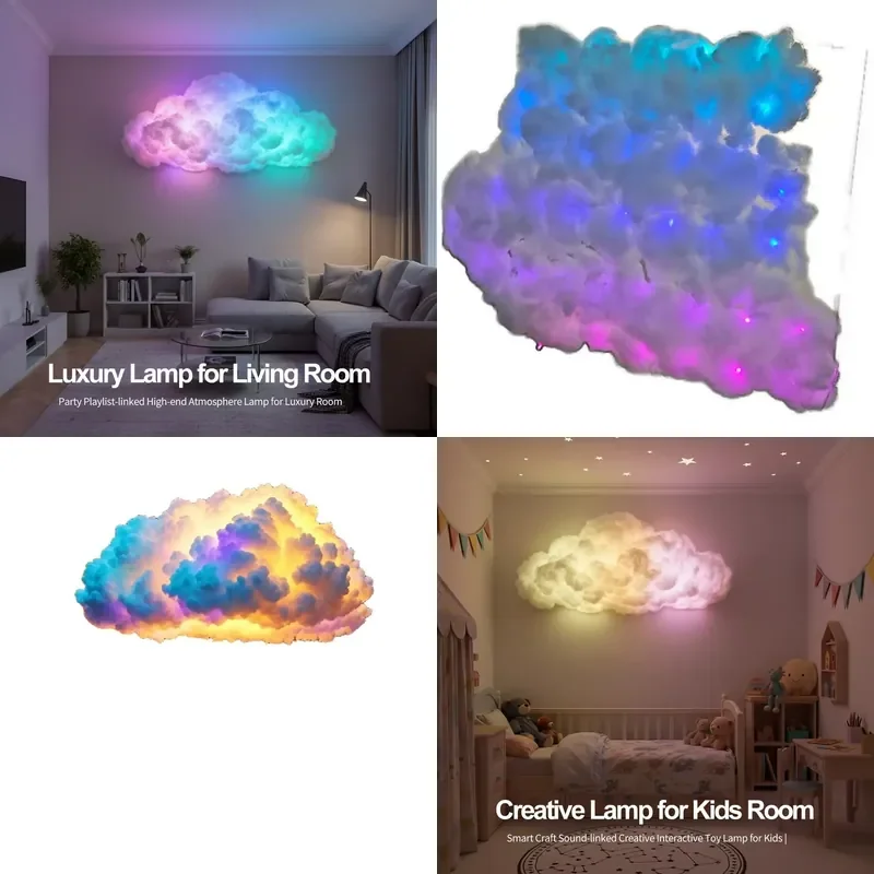 【CHIMU HOME】 3D Cloud Lighting Smart Remote APP Controlled Atmosphere Lamp for Home Bedroom Gaming Room Decorations
【CHIMU HOME】 3D Cloud Lighting Smart Remote APP Controlled Atmosphere Lamp for Home Bedroom Gaming Room Decorations