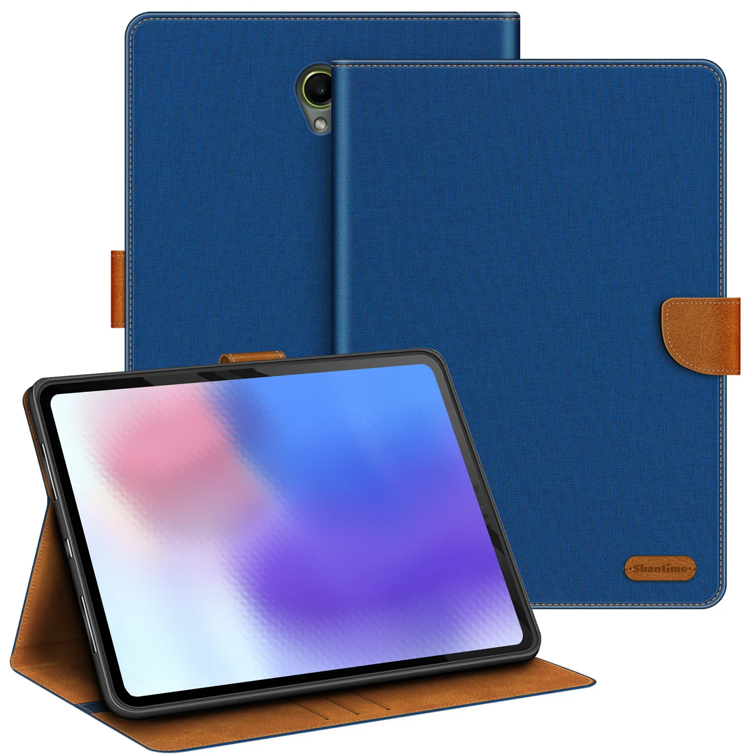 Rugged Denim Case for Samsung Galaxy Tab Active 5 8.0 2024, Shockproof TPU Wallet Cover, Card Slot, Stand, Magnetic
Rugged Denim Case for Samsung Galaxy Tab Active 5 8.0 2024, Shockproof TPU Wallet Cover, Card Slot, Stand, Magnetic