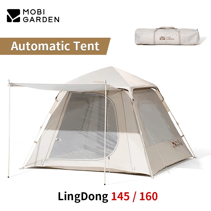 MOBI GARDEN Camping Automatic Tent 3-4 Person Quick Open One Touch 4 Seasons LingDong145/160 for Children Family Picnic Outdoor
MOBI GARDEN Camping Automatic Tent 3-4 Person Quick Open One Touch 4 Seasons LingDong145/160 for Children Family Picnic Outdoor