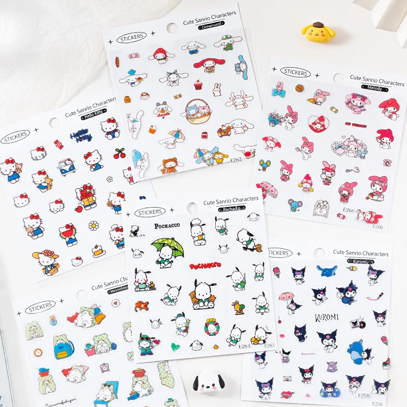 Милые водостойкие мини-наклейки из ПВХ Sanrio с героями мультфильмов, Hello Kitty, «сделай сам», «Справочник», «Дневник», декоративный материал, канцелярские наклейки
Милые водостойкие мини-наклейки из ПВХ Sanrio с героями мультфильмов, Hello Kitty, «сделай сам», «Справочник», «Дневник», декоративный материал, канцелярские наклейки