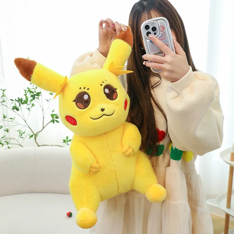 55cm Big Size Pokemon Kawaii Pikachu Stuffed Toys Cartoon Cute Plush Doll Throw Pillow Birthday Gift for Kids Friends Decoration
55cm Big Size Pokemon Kawaii Pikachu Stuffed Toys Cartoon Cute Plush Doll Throw Pillow Birthday Gift for Kids Friends Decoration