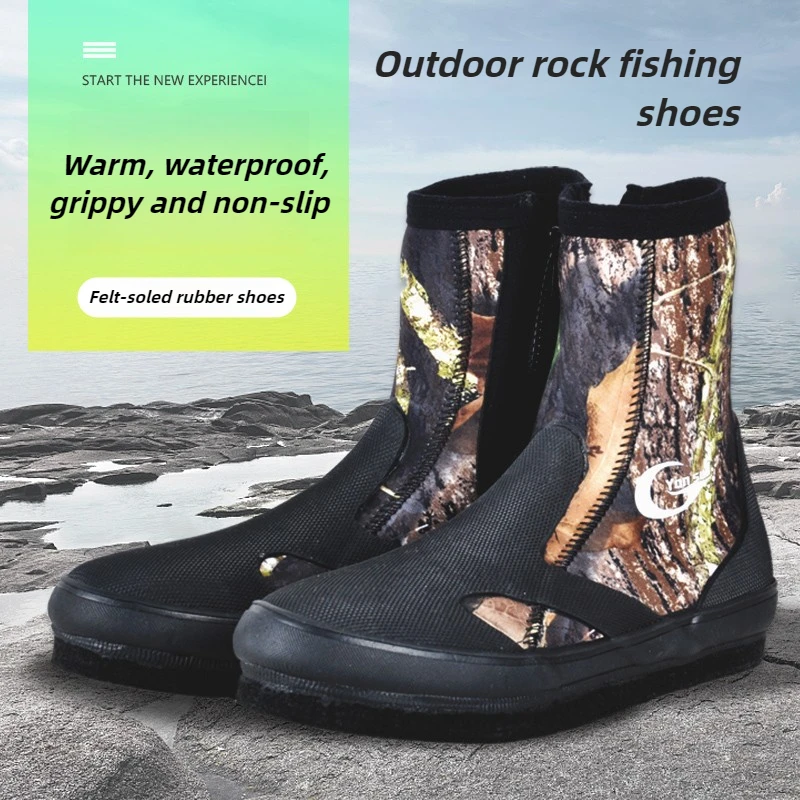 Rock Fishing Shoes Non-Slip Waterproof Lure Felt Sole Spiked Shoes Men's Wading Reef Shoes Autumn Winter Professional Fishing
Rock Fishing Shoes Non-Slip Waterproof Lure Felt Sole Spiked Shoes Men's Wading Reef Shoes Autumn Winter Professional Fishing