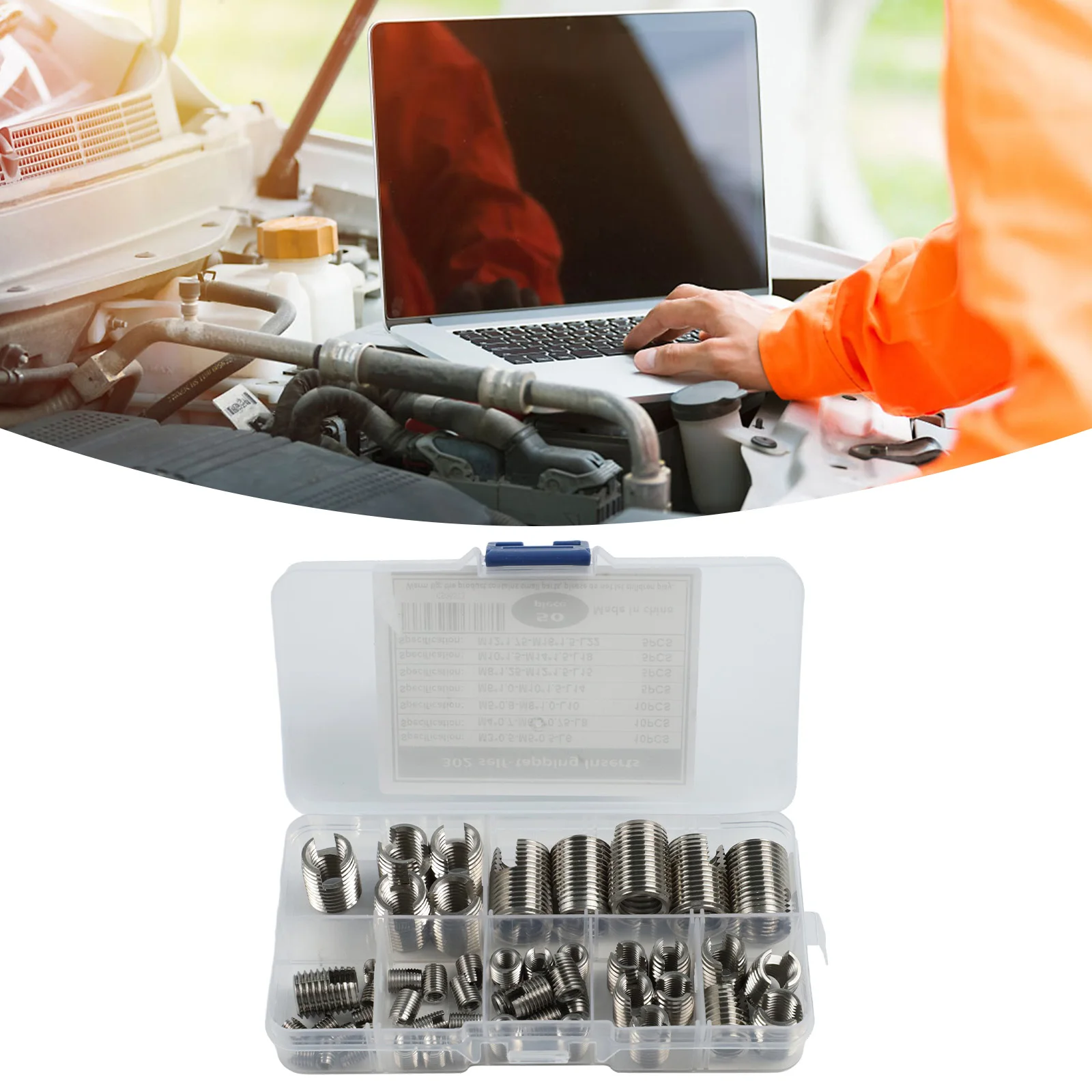 50PC Stainless Steel Self Tapping Thread Inserts Thread Repair For M3- For Car Self Tapping Screw Sleeve Auto Accessories
50PC Stainless Steel Self Tapping Thread Inserts Thread Repair For M3- For Car Self Tapping Screw Sleeve Auto Accessories