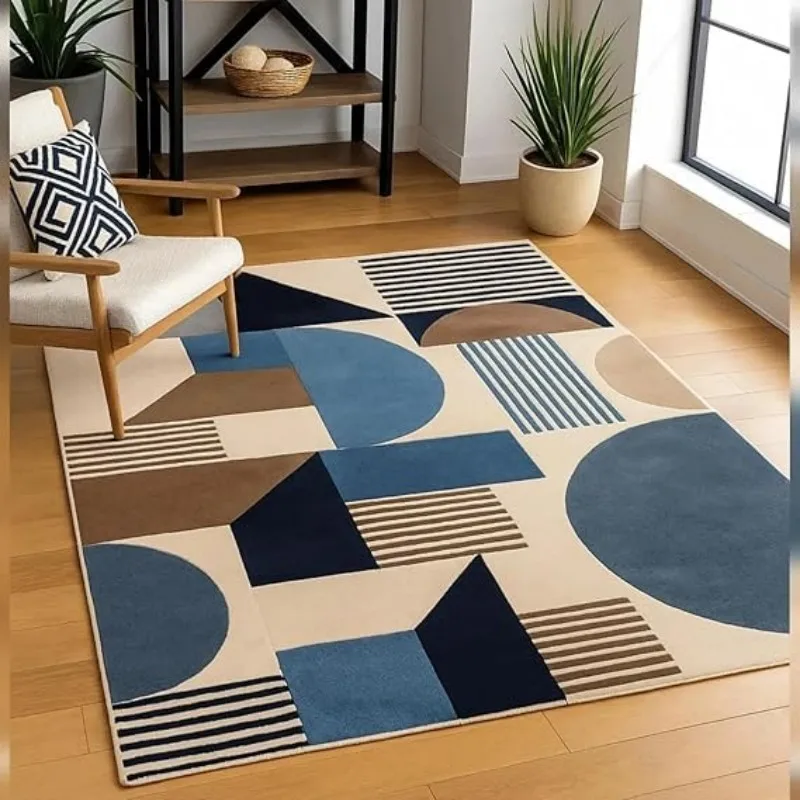 VIKAMA Minimalist Abstract Geometric Area Rug - Non-slip, Washable Floor Mat for Living Room and Bedroom - Home Decor
VIKAMA Minimalist Abstract Geometric Area Rug - Non-slip, Washable Floor Mat for Living Room and Bedroom - Home Decor