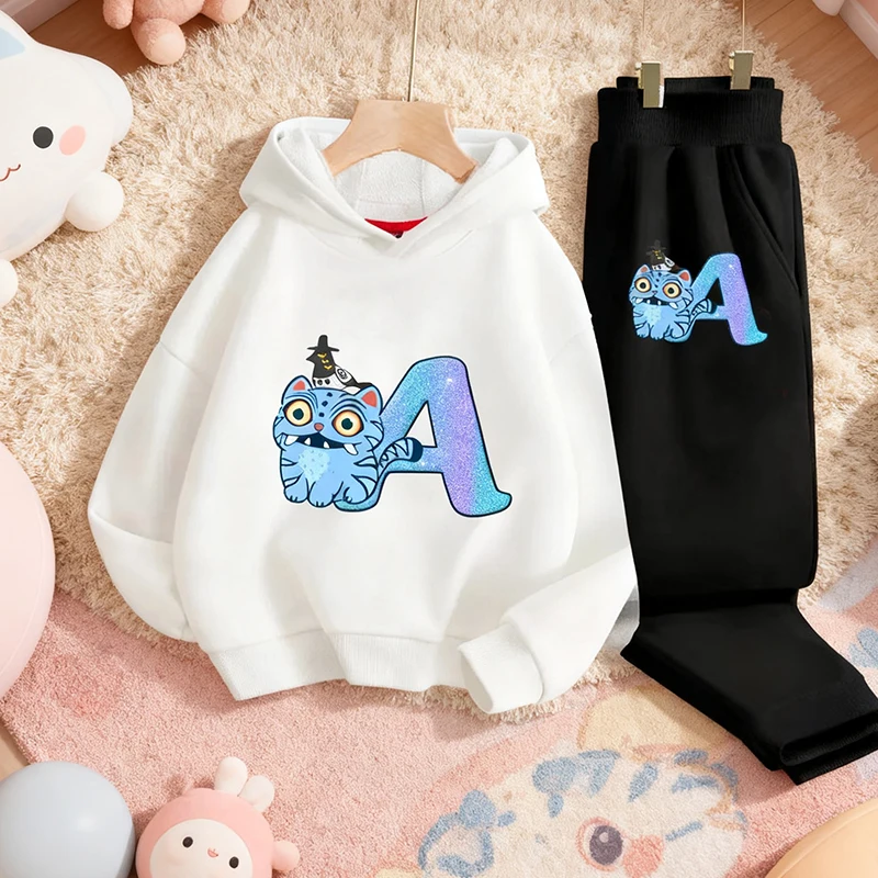 2025 New Kpop Demon Hunters Autumn Winter Hoodie Set Tops Bottom Clothes Set Girl Boy Casual Sweatshirts Warm Coat Kid Outerwear
2025 New Kpop Demon Hunters Autumn Winter Hoodie Set Tops Bottom Clothes Set Girl Boy Casual Sweatshirts Warm Coat Kid Outerwear