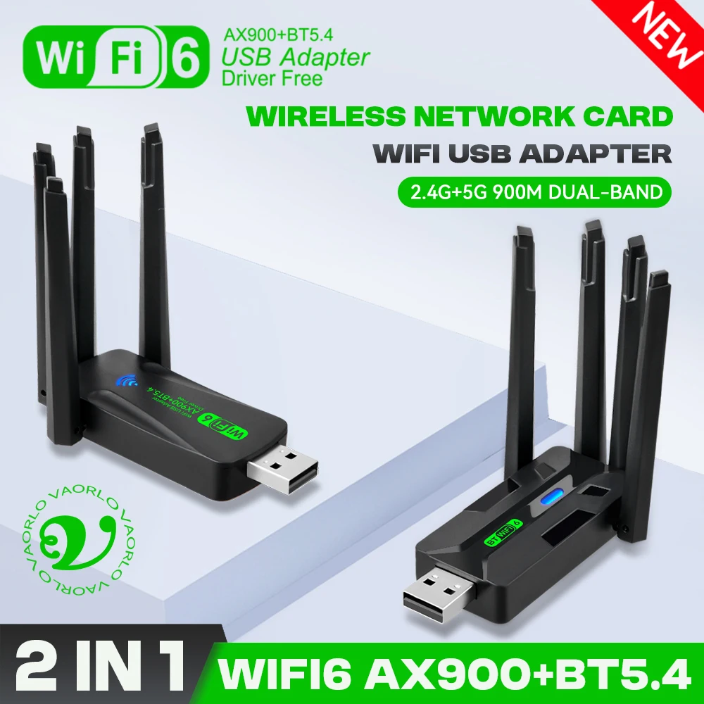2 в 1 AX900 WIFI6 Bluetooth 5.4 USB беспроводной адаптер 2.4G/5Ghz 900 Мбит/с двухдиапазонный 4-антенный Wi-Fi сетевая карта приемник для WIN10/11 драйвер бесплатный
2 в 1 AX900 WIFI6 Bluetooth 5.4 USB беспроводной адаптер 2.4G/5Ghz 900 Мбит/с двухдиапазонный 4-антенный Wi-Fi сетевая карта приемник для WIN10/11 драйвер бесплатный