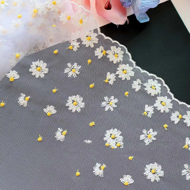 32Yards Daisy Flower Embroidery Lace Trim Ribbon For Skirt Hem Clothes Sewing Material DIY Apparel Dress Fabric
32Yards Daisy Flower Embroidery Lace Trim Ribbon For Skirt Hem Clothes Sewing Material DIY Apparel Dress Fabric