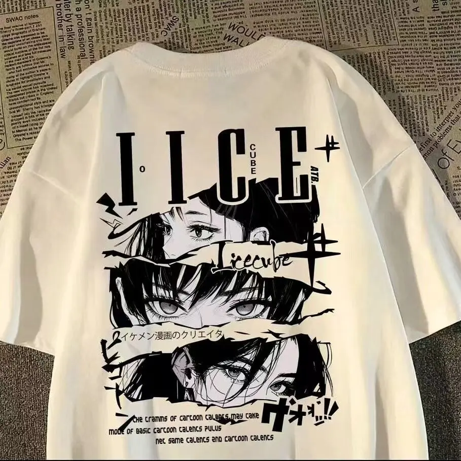 100% Cotton Heavyweight Short-Sleeve T-Shirt Unisex Japanese-Style Anime Girl Print High-Street Trendy Loose Half-Sleeve Top
100% Cotton Heavyweight Short-Sleeve T-Shirt Unisex Japanese-Style Anime Girl Print High-Street Trendy Loose Half-Sleeve Top